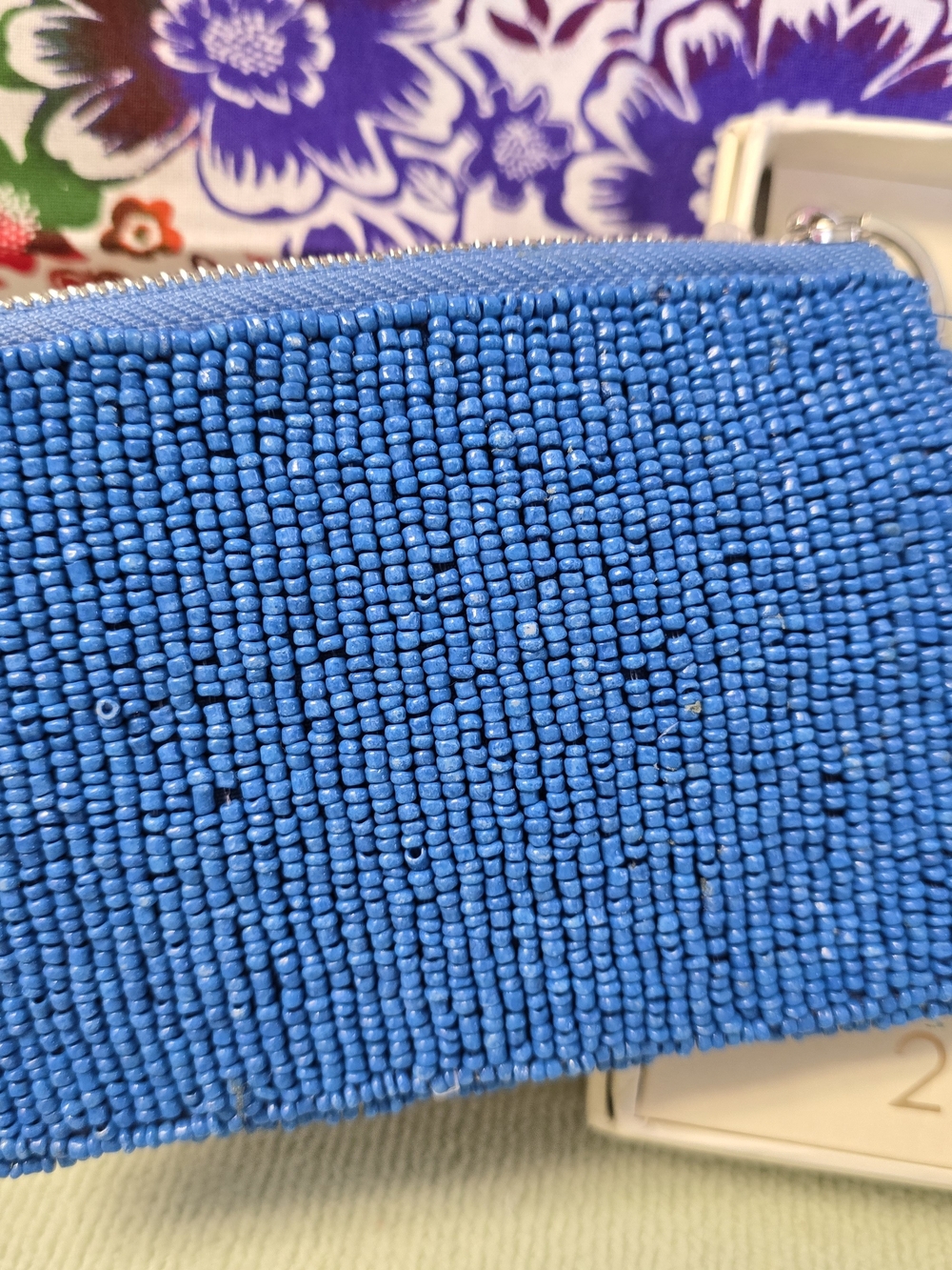 Sol and Mer Blue Lemon Beaded Pouch Set Wallet Charm Viral TikTok New Bag Purse - Picture 5 of 5